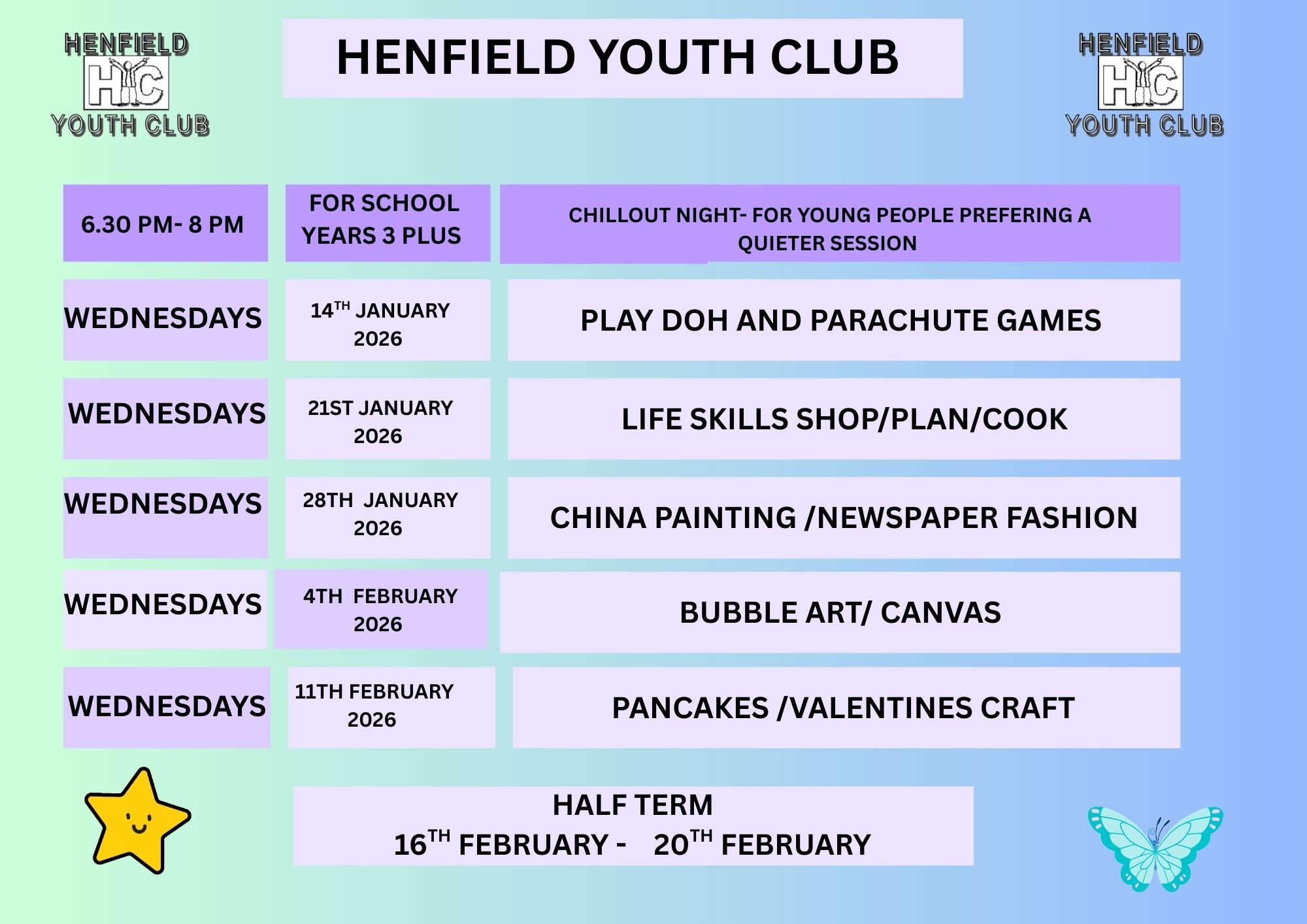 Chill Night - January to February
